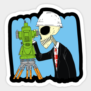 SURVEYOR IN BLACK Sticker